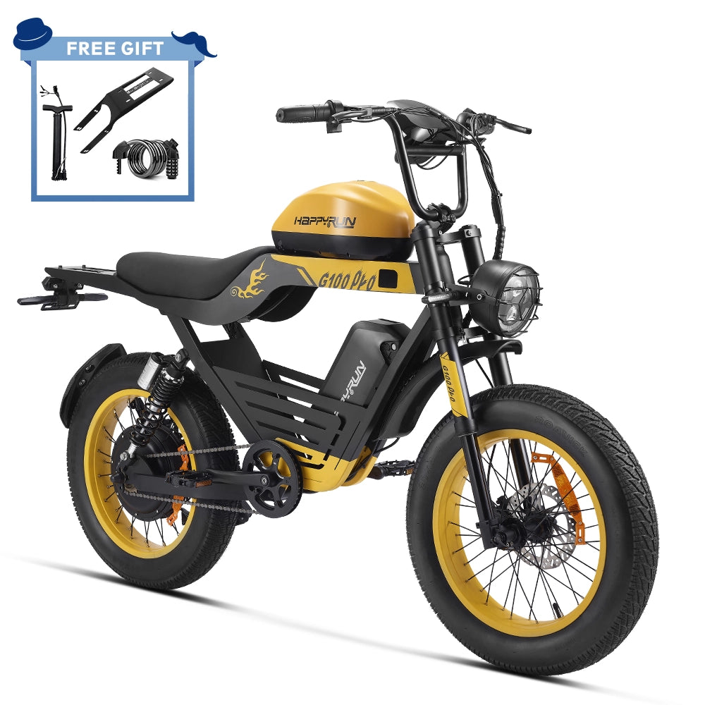 HappyRun G100 Pro Fat Tire Electric Dirt Bike