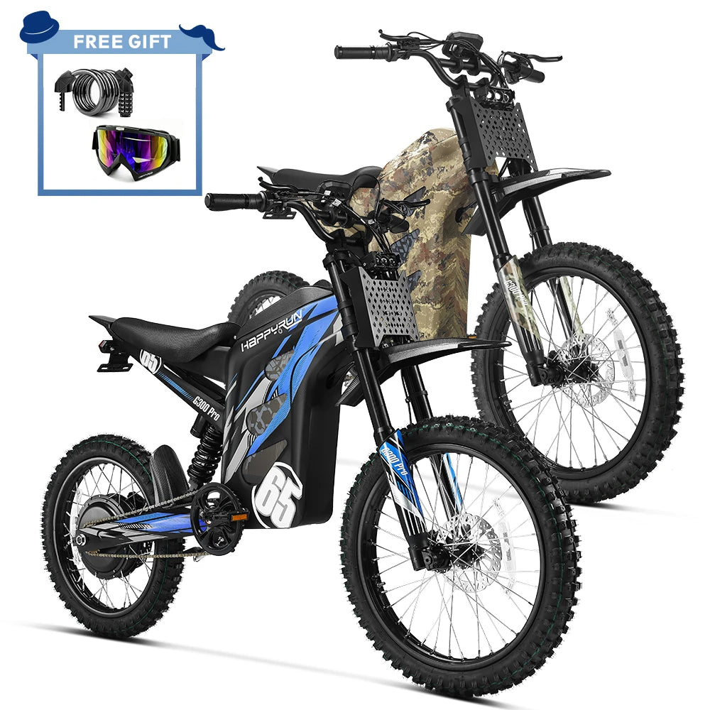 Combo Sale HappyRun G300 Pro Electric Dirt Bike