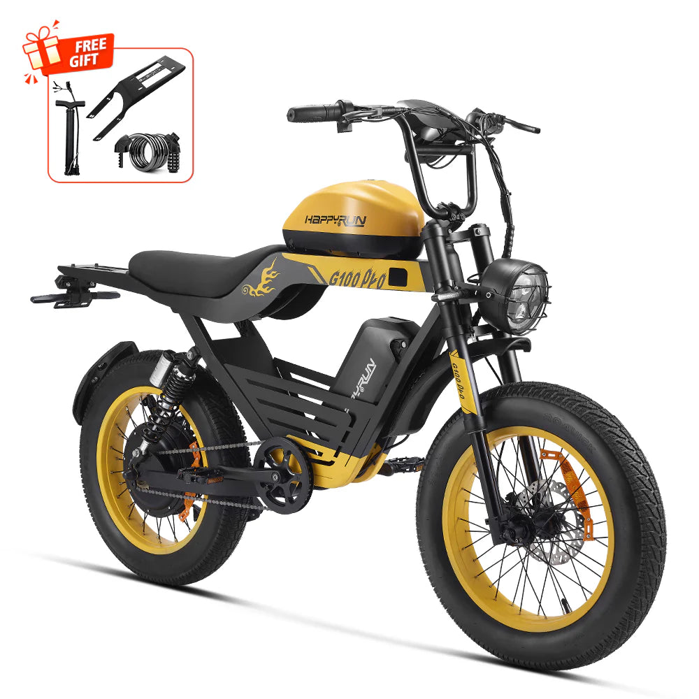 HappyRun G100 Pro Fat Tire Electric Dirt Bike