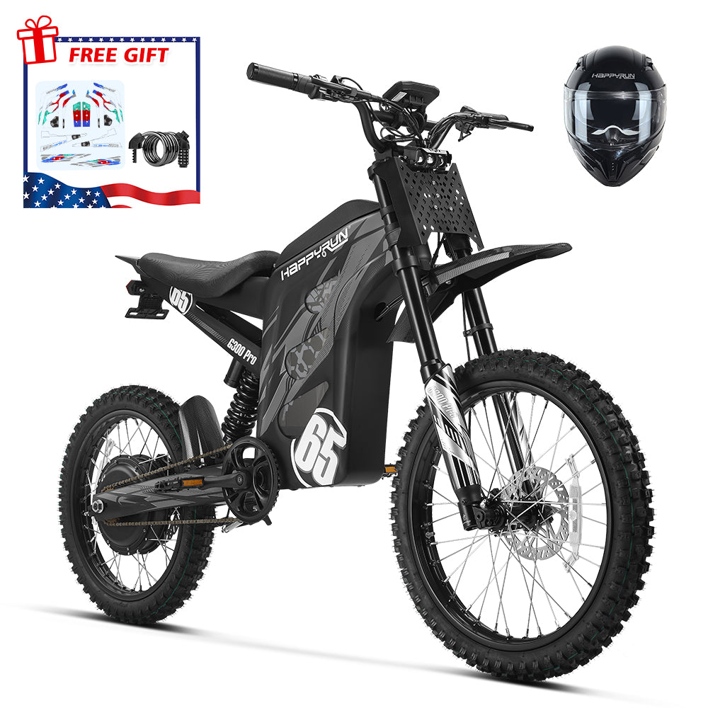 HappyRun G300 Pro 6500W 50 MPH Electric Bike