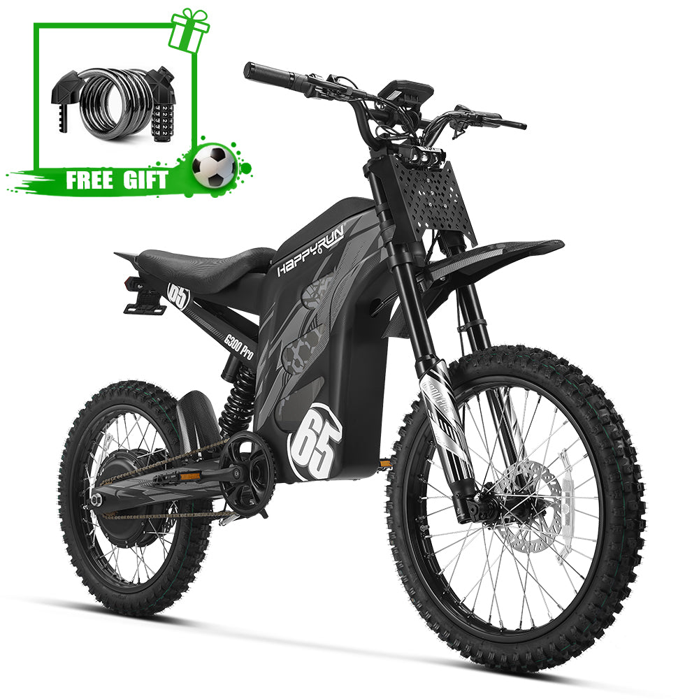 HappyRun G300 Pro 6500W 50 MPH Electric Dirt Bike