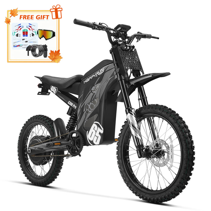 HappyRun G300 Pro 6500W 50 MPH Electric Bike