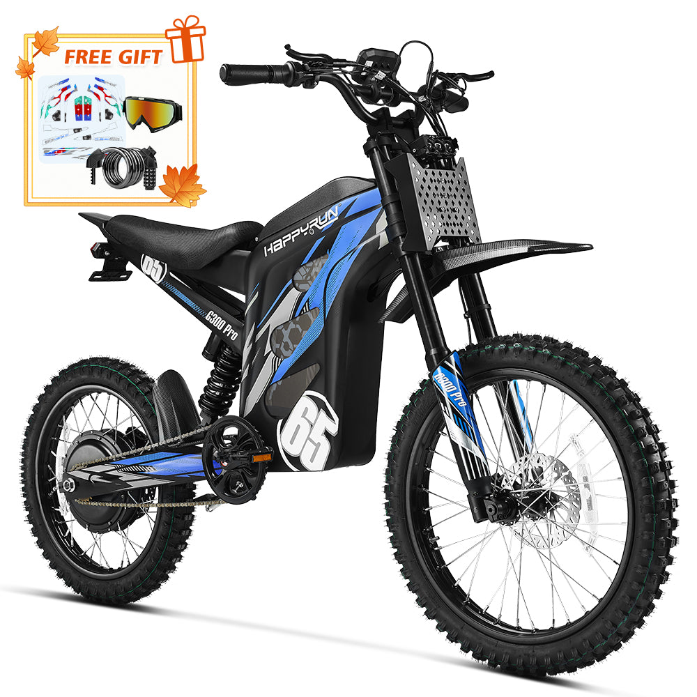HappyRun G300 Pro 6500W 50 MPH Electric Bike