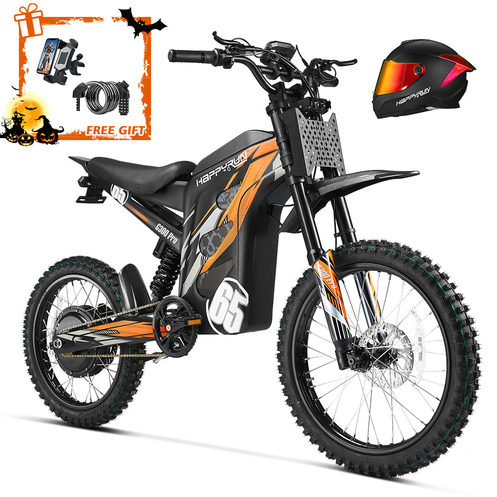 HappyRun G300 Pro 6500W 50 MPH Electric Bike