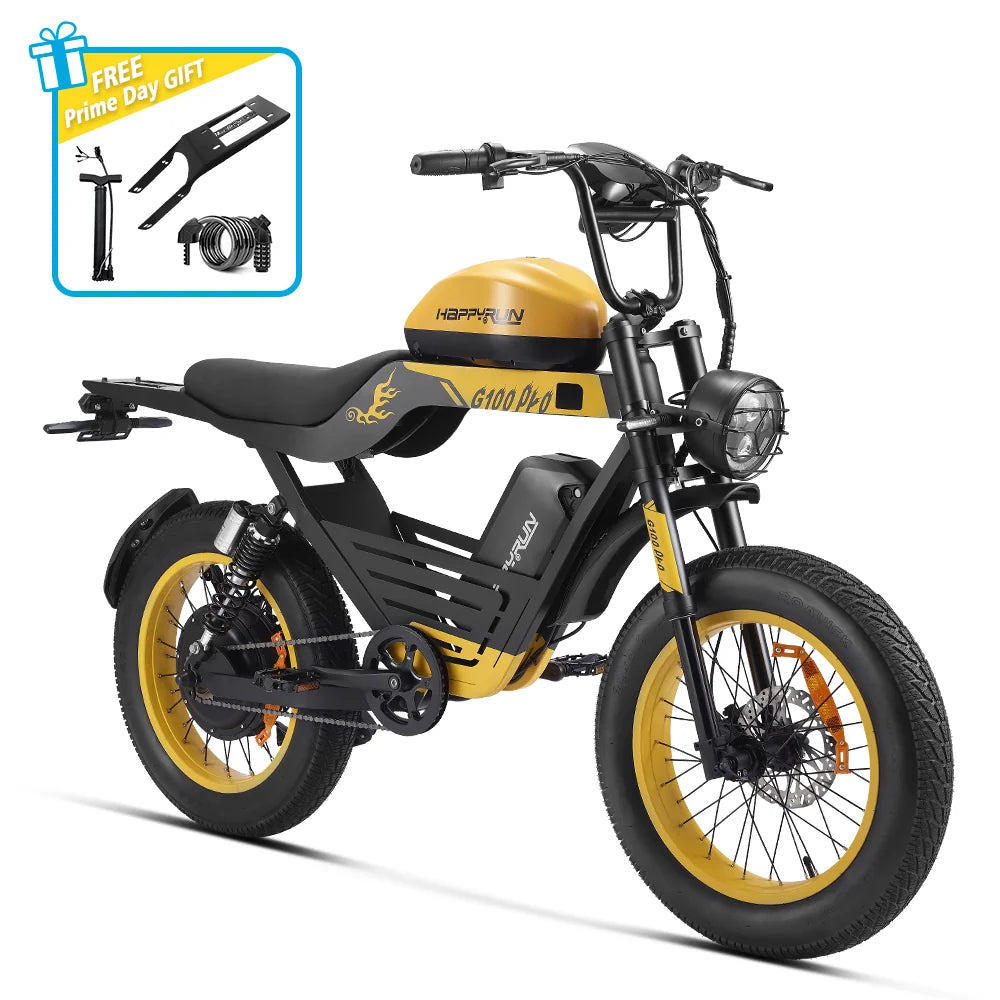 HappyRun G100 Pro Fat Tire Electric Dirt Bike
