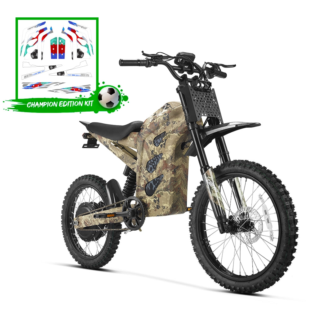 G300 Pro Electric Dirt Bike + Champion Edition Stickers Kit