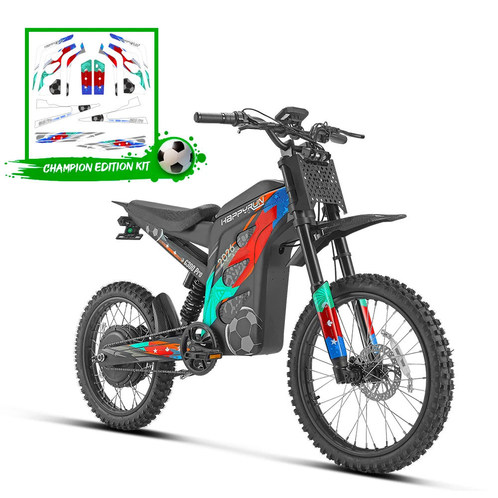 HappyRun G300 Pro 6500W 50 MPH Electric Dirt Bike