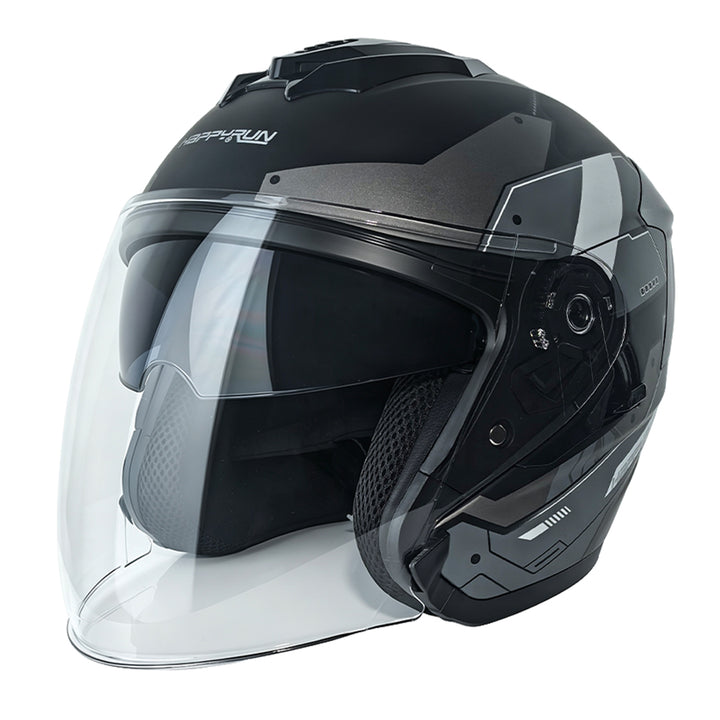 HappyRun Double-lens Dirt Bike Helmet