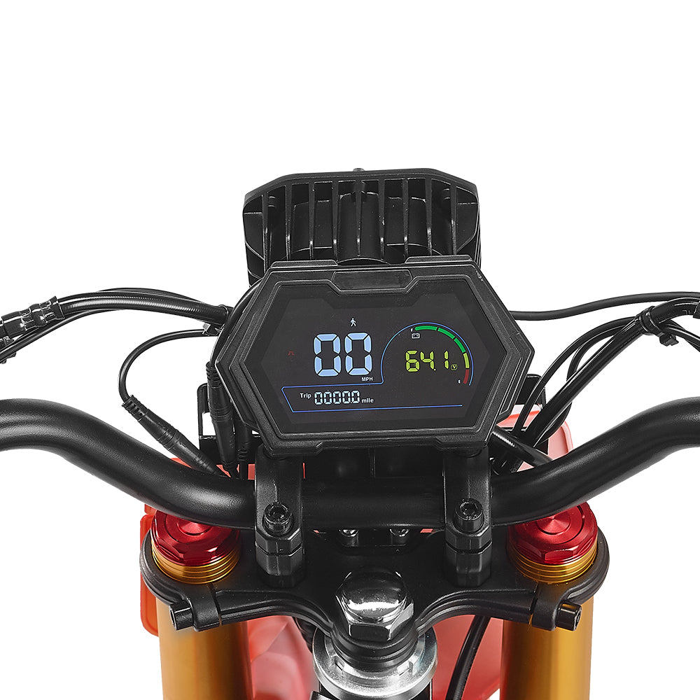 HappyRun F18 Mid-Drive Electric Dirt Bike for Teens & Adults