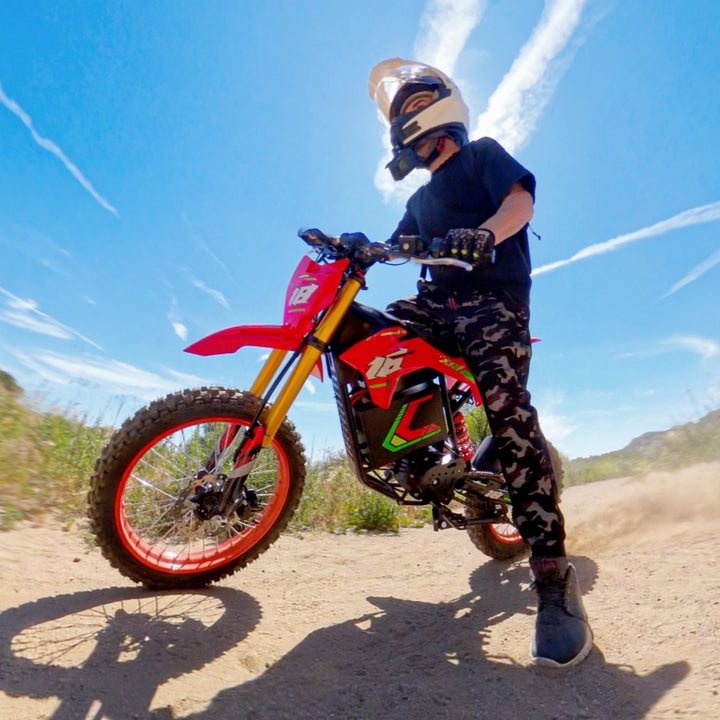 HappyRun F18 Mid-Drive Electric Dirt Bike for Teens & Adults