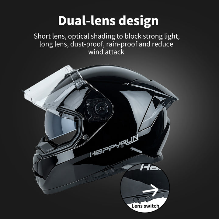 HappyRun Dirt Bike High-Strength Helmet