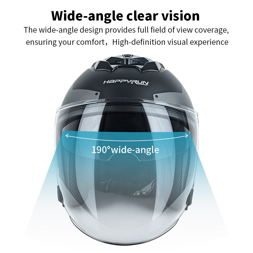 HappyRun Double-lens Dirt Bike Helmet