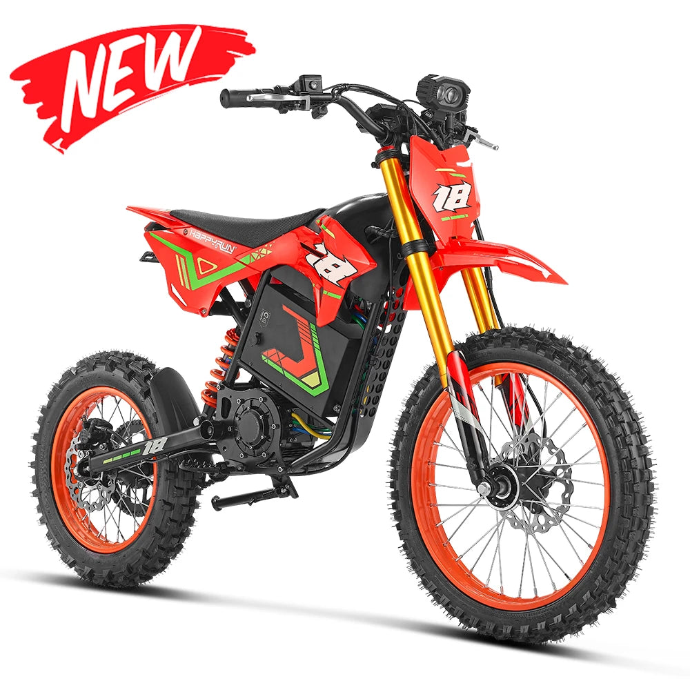 HappyRun F18 2.0 Electric Dirt Bike Control & Safety Upgrades