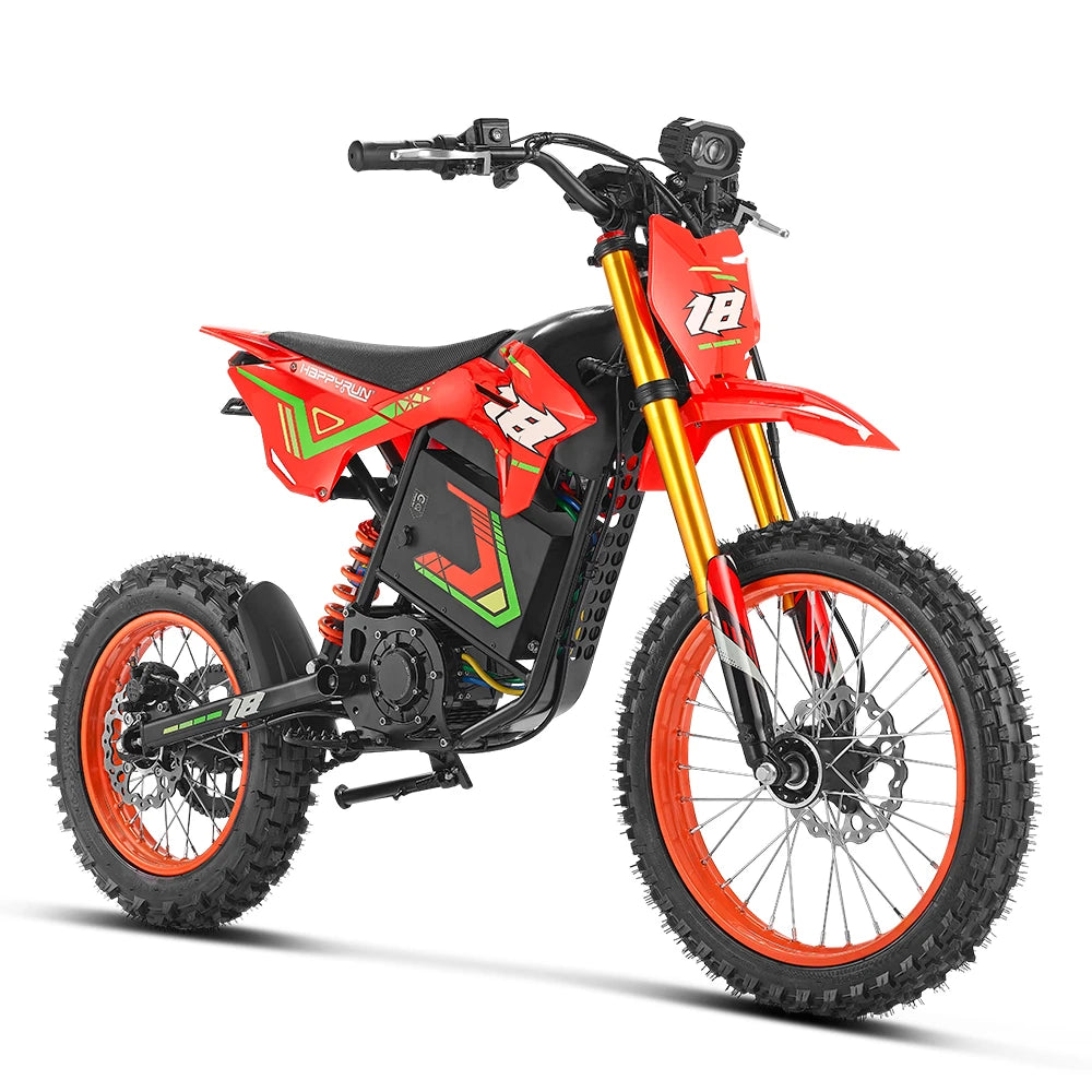HappyRun F18 2.0 Electric Dirt Bike Control & Safety Upgrades