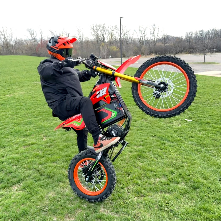 HappyRun F18 Mid-Drive Electric Dirt Bike for Teens & Adults