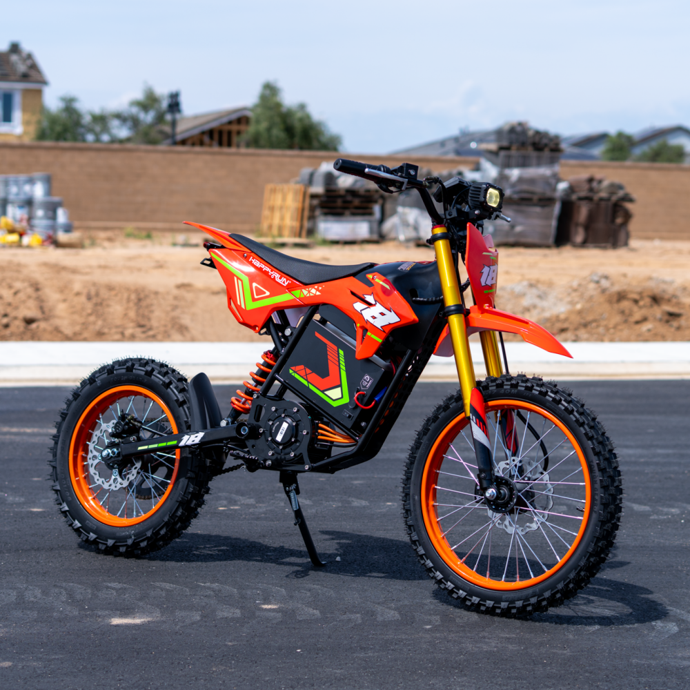 HappyRun F18 Mid-Drive Electric Dirt Bike for Teens & Adults